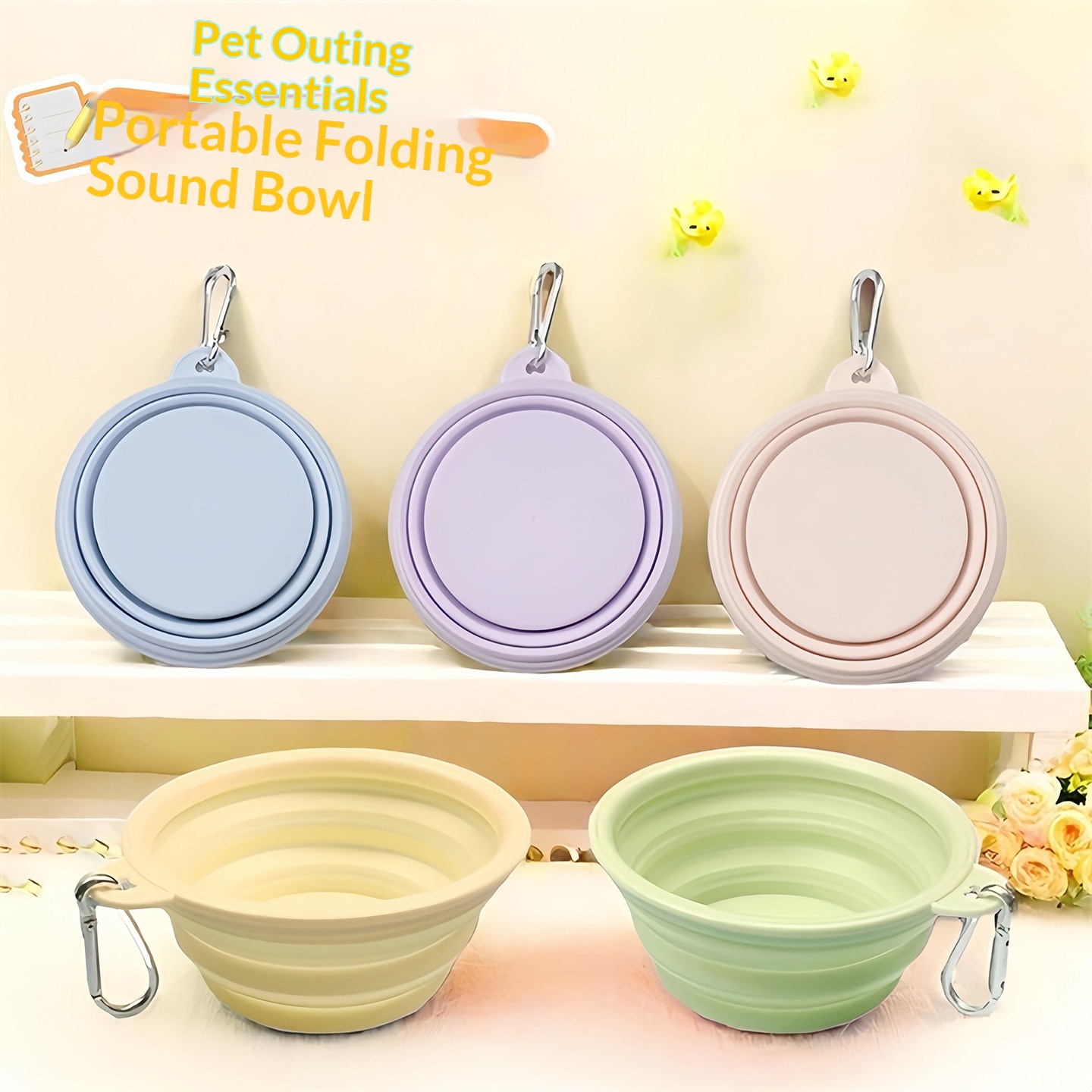 Silicone Dog Food Water Bowl C - Water Bag Collapsible recension och pris